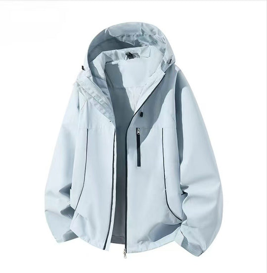 Herren Wasserdichte Kapuzen-Softshelljacke mit winddichtem Schnitt und Reißverschluss Shop Nory