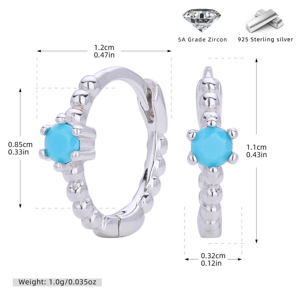 Damen Creolen mit funkelnden Zirkonstein-Akzenten und modernem Design Shop Nory