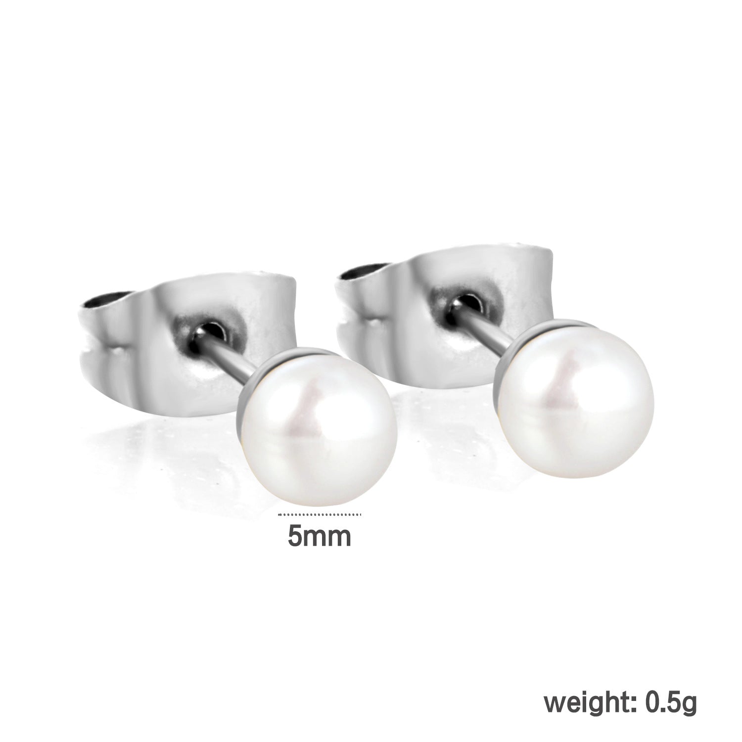 Damen Ohrstecker mit luxuriösen Perlen aus hochwertigem Edelstahl Shop Nory
