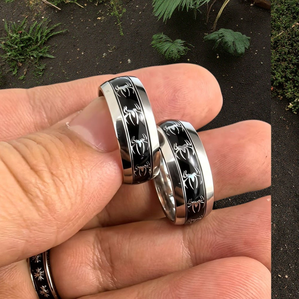 Damen Ring mit kunstvollem Pfotenmotiv und buntem Design Shop Nory
