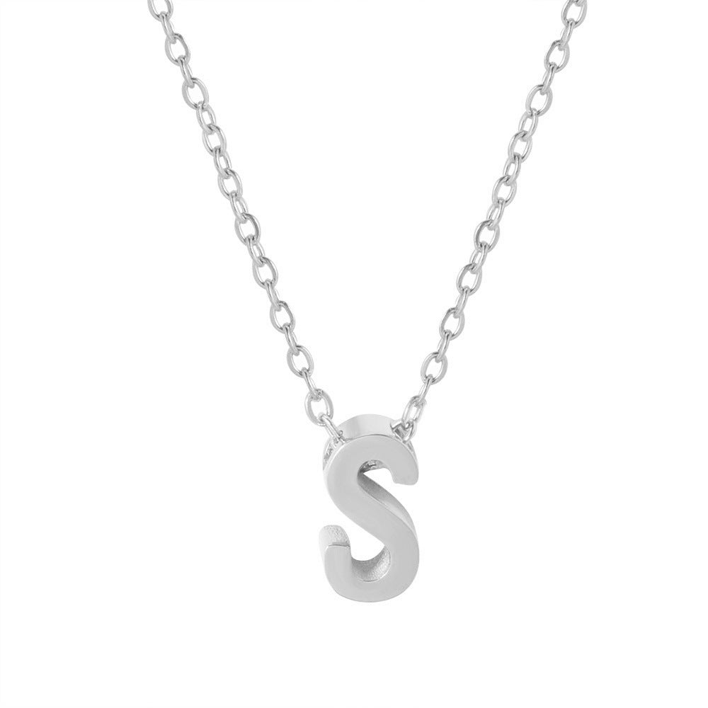 Damen personalisierte Initial Anhänger Halskette Shop Nory