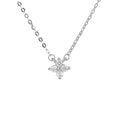 Damen zarte Halskette mit floralen Kristalldetails Shop Nory