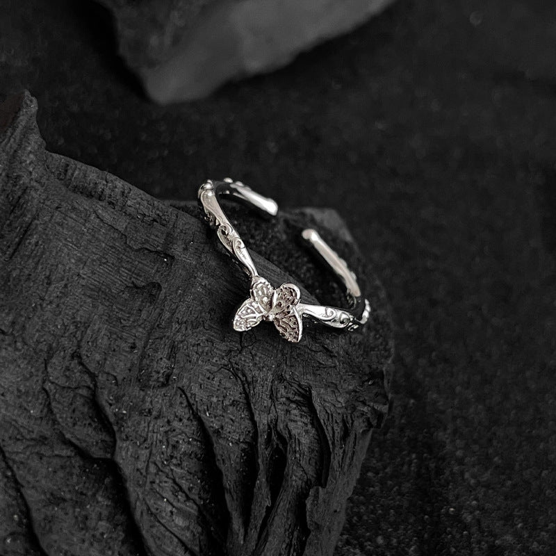 Damen filigraner Ring mit Schmetterlingsdesign Shop Nory