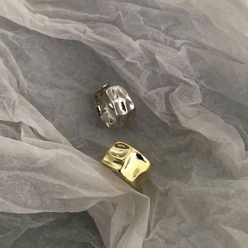Damen Breiter Schmuckring mit geschwungenem Design Shop Nory
