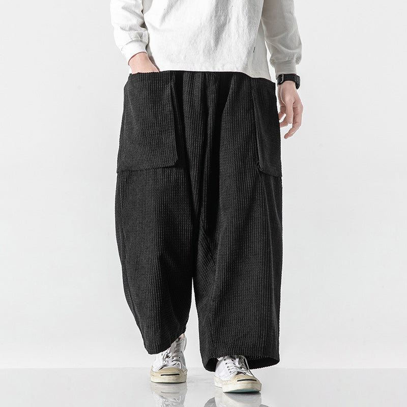 Herren Weite Cord-Culotte mit großen aufgesetzten Klappentaschen Shop Nory