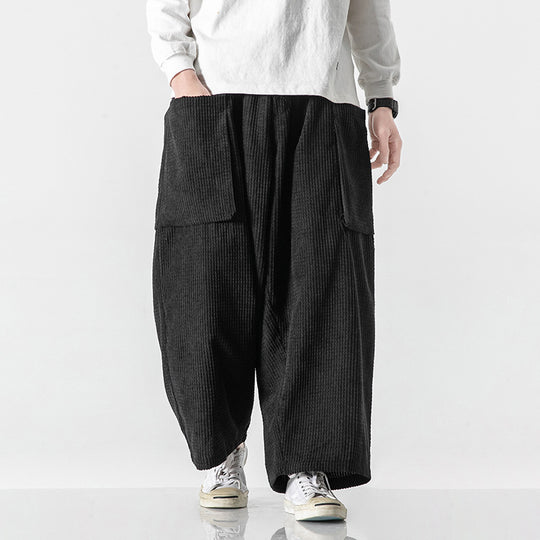 Herren Weite Cord-Culotte mit großen aufgesetzten Klappentaschen Shop Nory