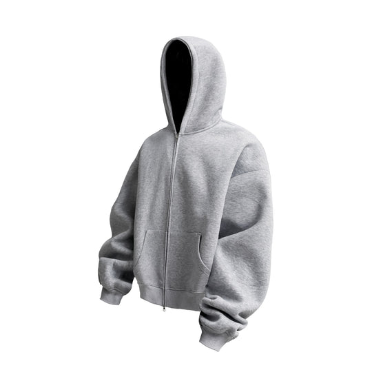 Unisex Oversized Kapuzen-Zipjacke mit Thermalfleece und Kängurutasche Shop Nory