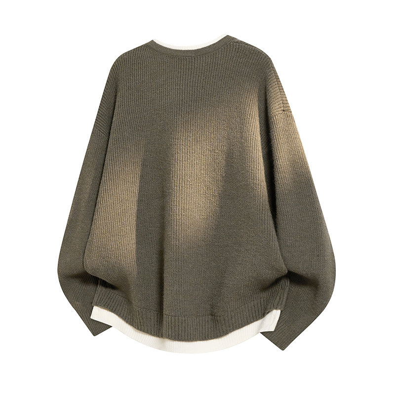 Damen Eleganter lässiger Pullover mit V-Ausschnitt und weitem Schnitt Shop Nory