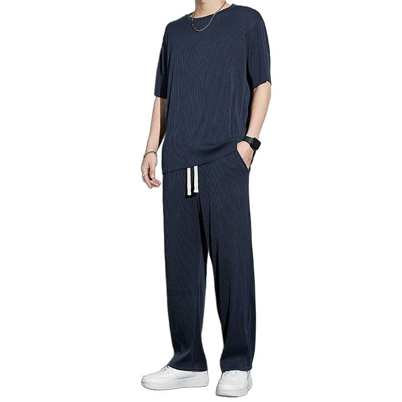 Herren Bequeme Freizeithose mit trendiger Streifenstruktur Shop Nory