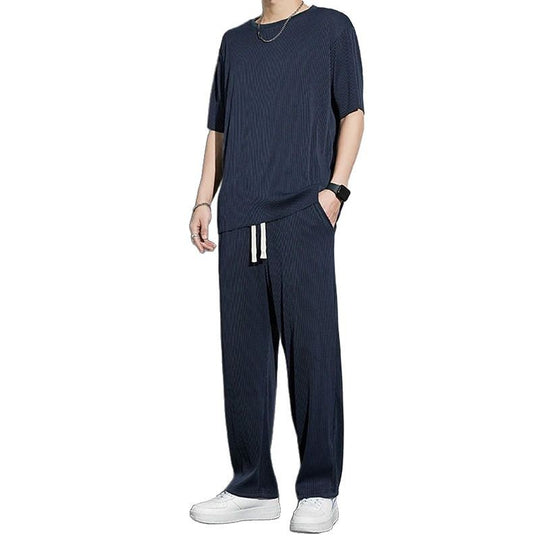 Herren Bequeme Freizeithose mit trendiger Streifenstruktur Shop Nory