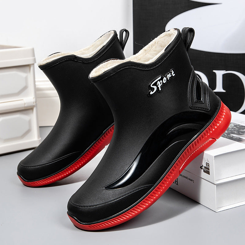 Herren Wasserdichte Kurzschaft Gummi-AnklShop Noryoots mit rutschfester Profilsohle und Pull-Tab Shop Nory