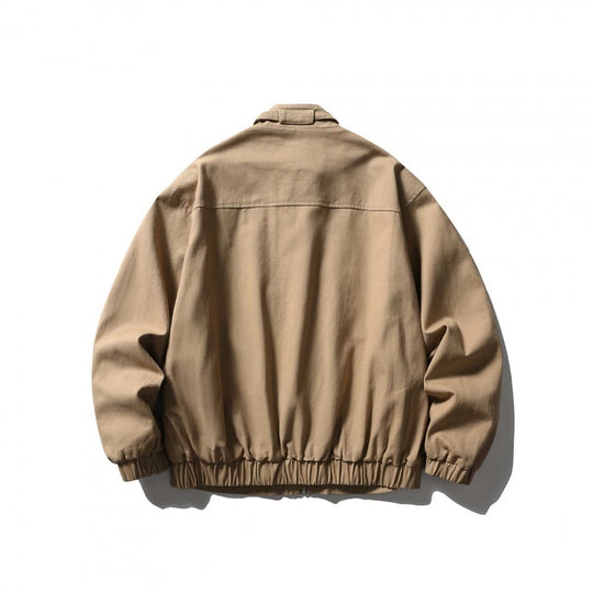 Herren Kurzblouson im minimalistischen Worker‑Look aus schwerer Canvas mit Stehkragen Shop Nory