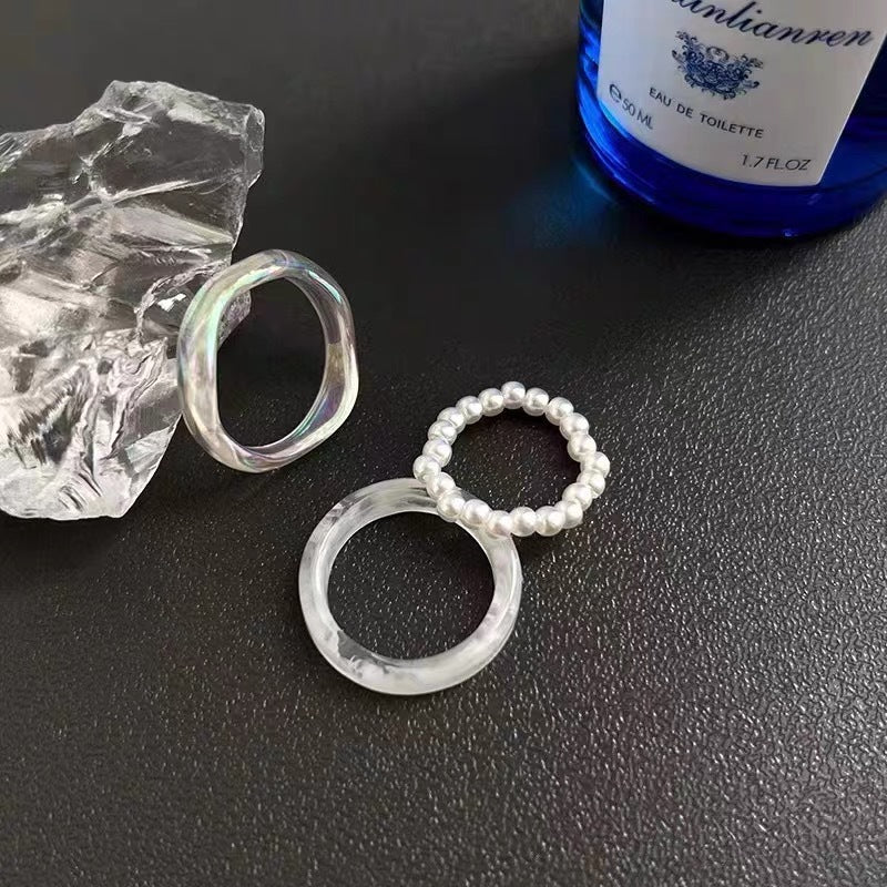 Damen Ring-Set aus handgefertigten Naturmaterialien Shop Nory