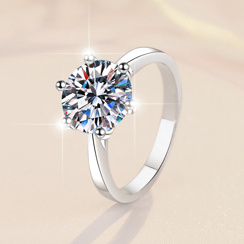 Damen Solitär-Ring mit strahlendem Zirkonia-Shop Nory
