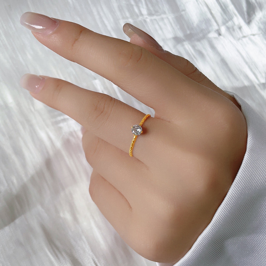 Damen Schmuckring mit edlem Kristallakzent Shop Nory