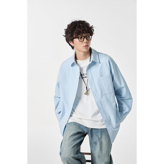 Unisex Kariertes Overshirt im Patchwork-Look mit Brusttasche Shop Nory