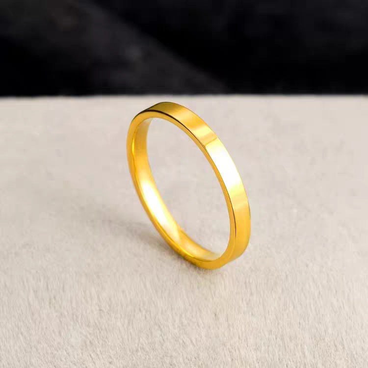 Frauen Klassische Gold Hochzeitsband Ring Shop Nory
