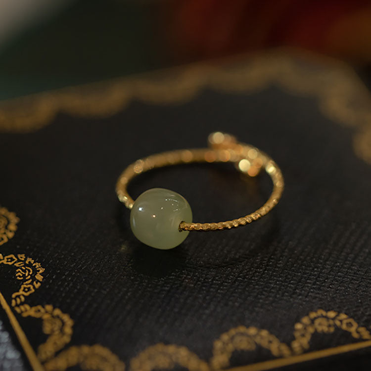 Damen eleganter Ring mit mineralischem Stein Shop Nory