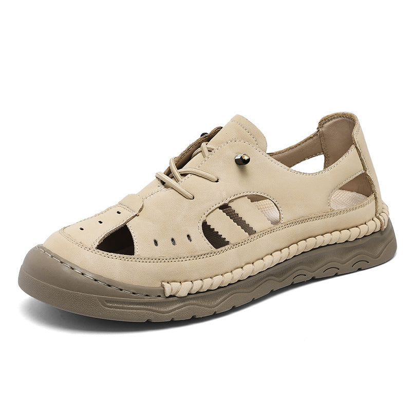 Herren Atmungsaktive Freizeitsandalen mit flexiblem Schnellschnürsystem