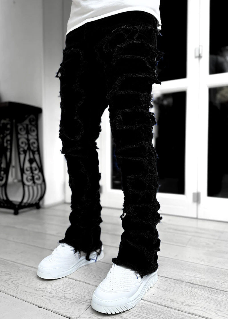 Herren lässige Ripped Jeans im modischen Schnitt