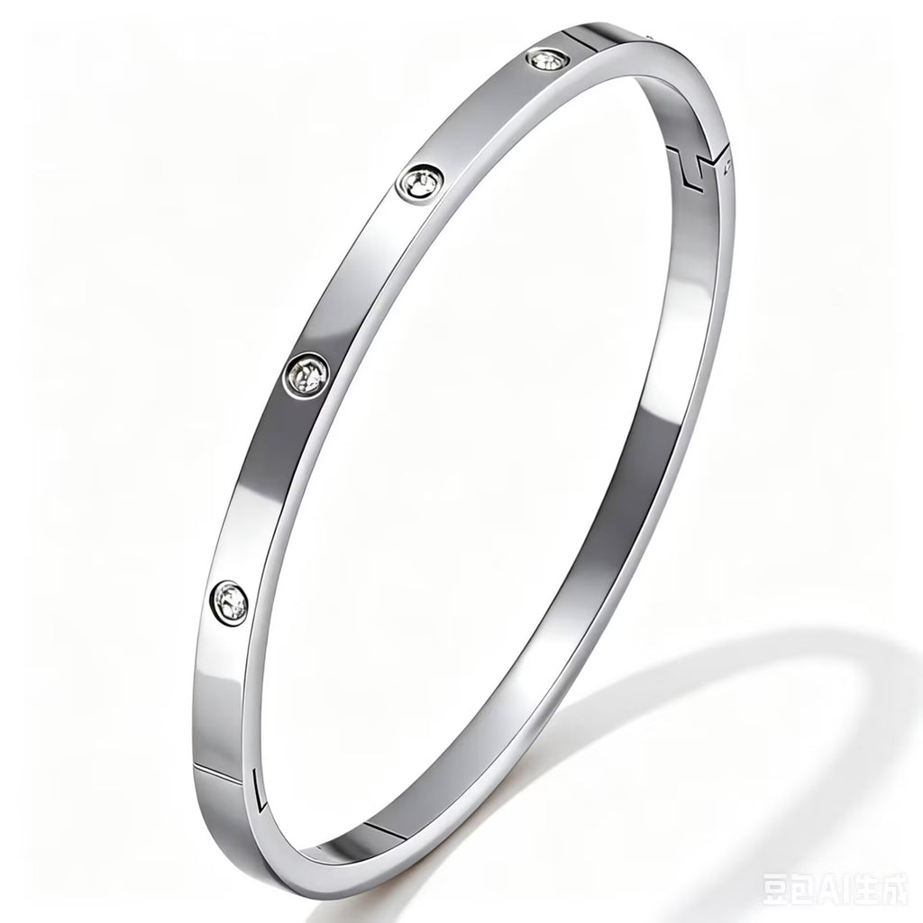 Damen Eleganter Ring aus hochwertigem Edelstahl mit funkelnden Zirkonia Shop Nory