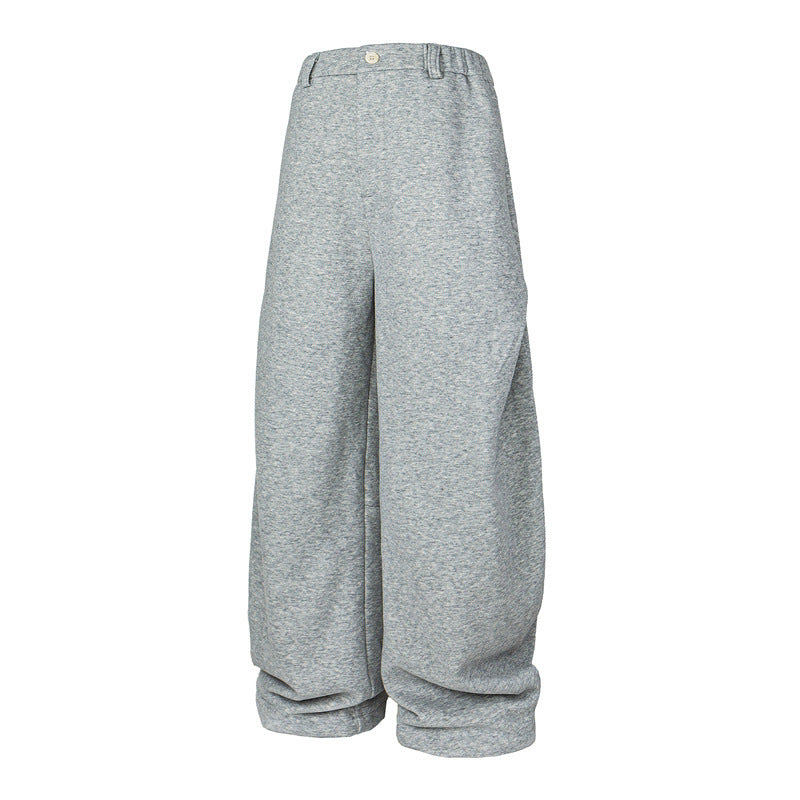 Damen Weite High-Waist Jogginghose aus French-Terry mit umgeschlagenem Saum Shop Nory