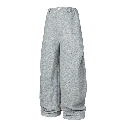 Damen Weite High-Waist Jogginghose aus French-Terry mit umgeschlagenem Saum Shop Nory