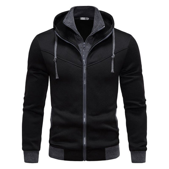 Herren sportliche Kapuzenjacke mit modernem Schnitt und praktischen Reißverschlusstaschen