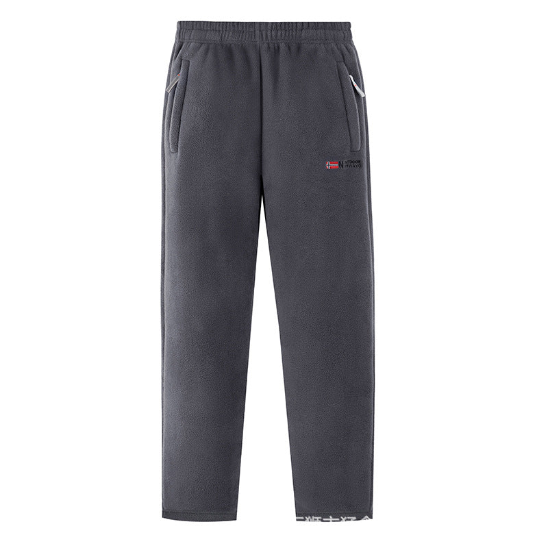 Damen Bequeme Thermo-Fleece-Jogginghose mit Gummibund und Reißverschlusstaschen Shop Nory