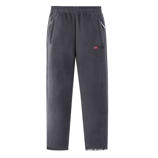 Damen Bequeme Thermo-Fleece-Jogginghose mit Gummibund und Reißverschlusstaschen Shop Nory