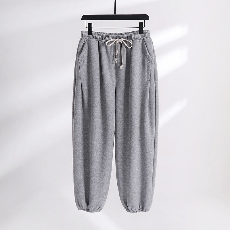 Damen Lässige Jogginghose aus weichem Baumwoll-Mix mit Tunnelzug und elastischen Knöchelbündchen Shop Nory