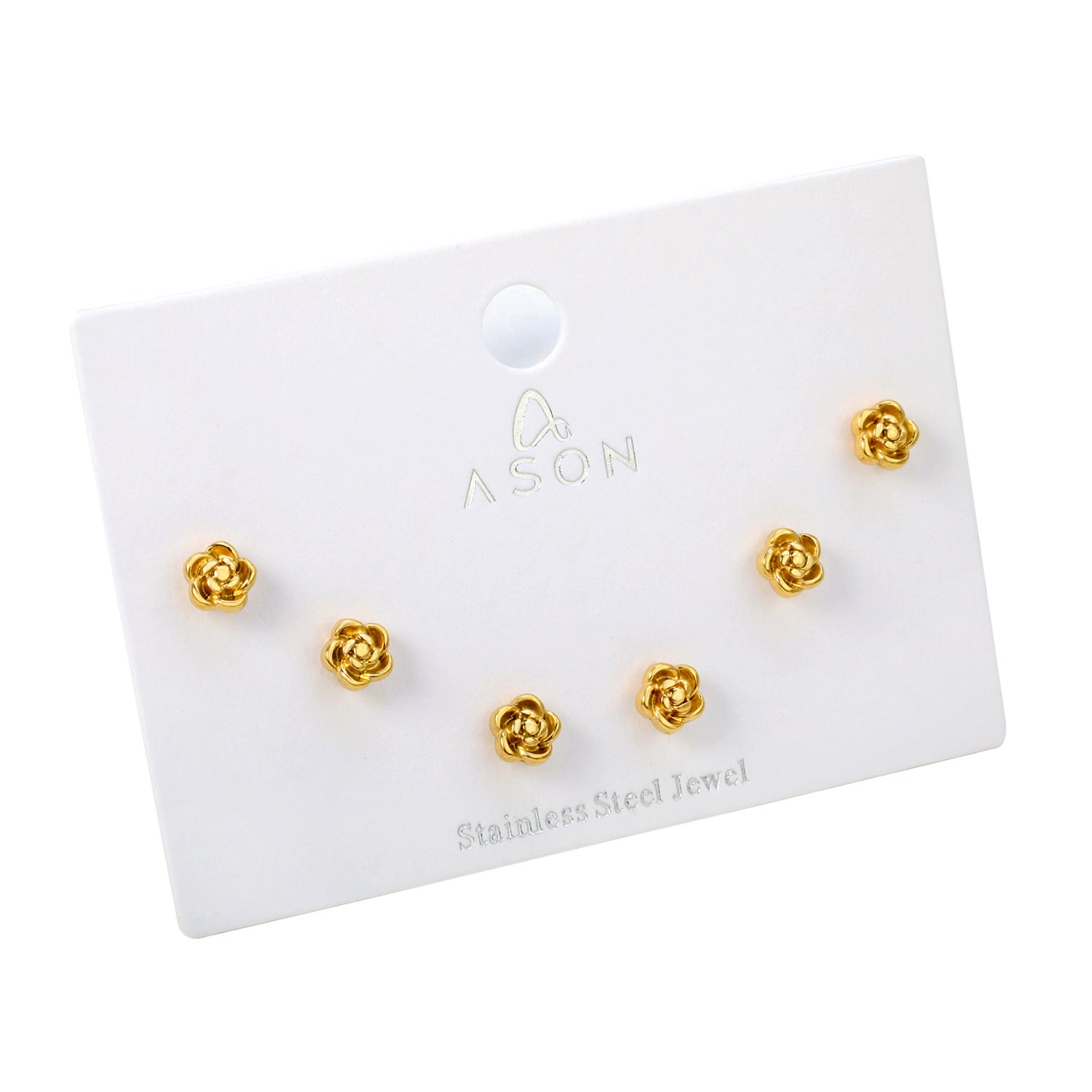 Damen Edelstahl Ohrstecker im floralen Design Shop Nory