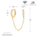 Damen Ohrringe mit elegantem Zirkon-Design aus hochwertigem 925 Sterling Silber Shop Nory