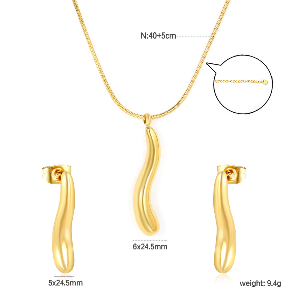 Damen Schmuckset mit elegantem Hänger und Ohrringen Shop Nory