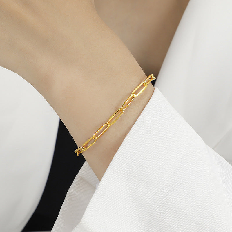 Damen Armband mit modernem Gliedermuster Shop Nory