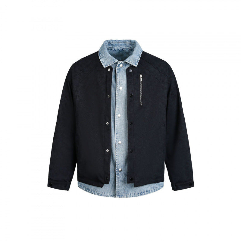 Herren Lagenjacke mit Velourslederoptik und integriertem Jeansfutter Shop Nory