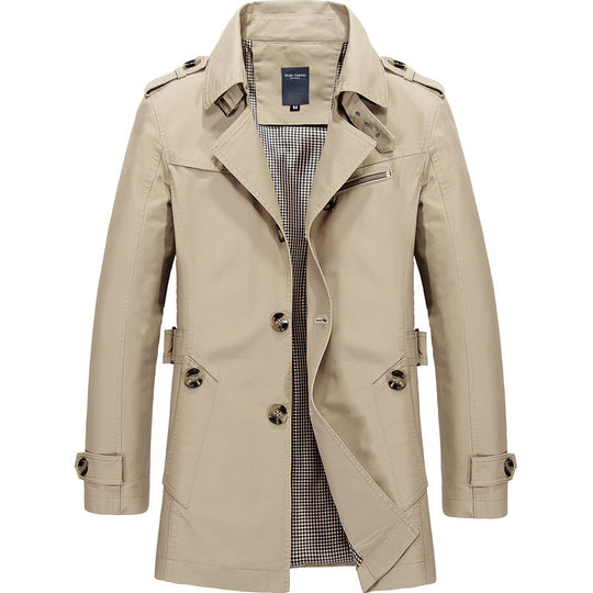 Herren Elegante und modische Trenchcoat Shop Nory