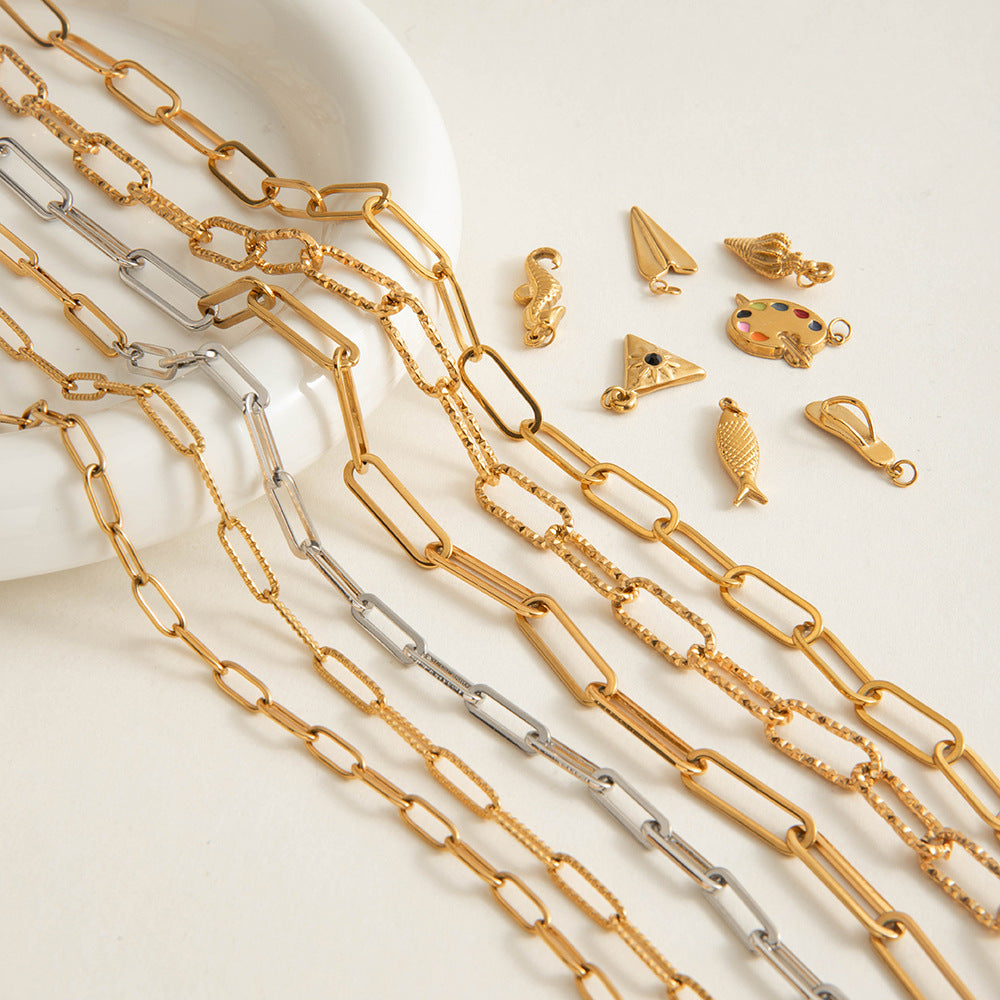 Damenkette mit modischem Gliederdesign Shop Nory