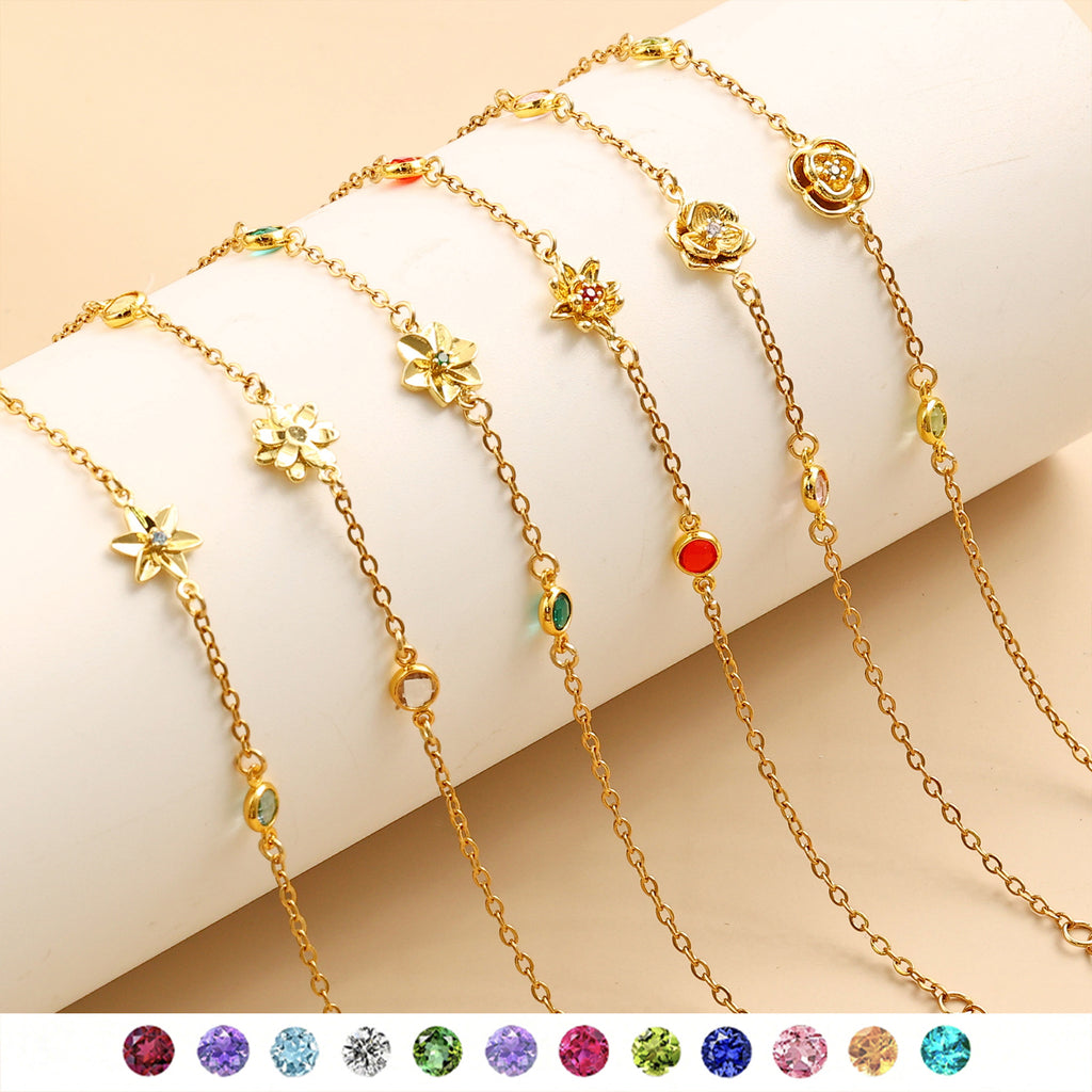 Damen filigranes Armband mit floralem Design Shop Nory