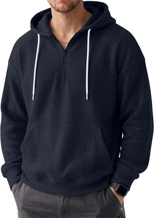 Herren Bequemer Kapuzenpullover mit Reißverschluss Shop Nory