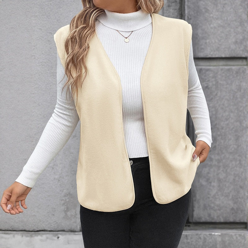 Damen Elegantes ärmelloses Blazer-Oberteil Shop Nory