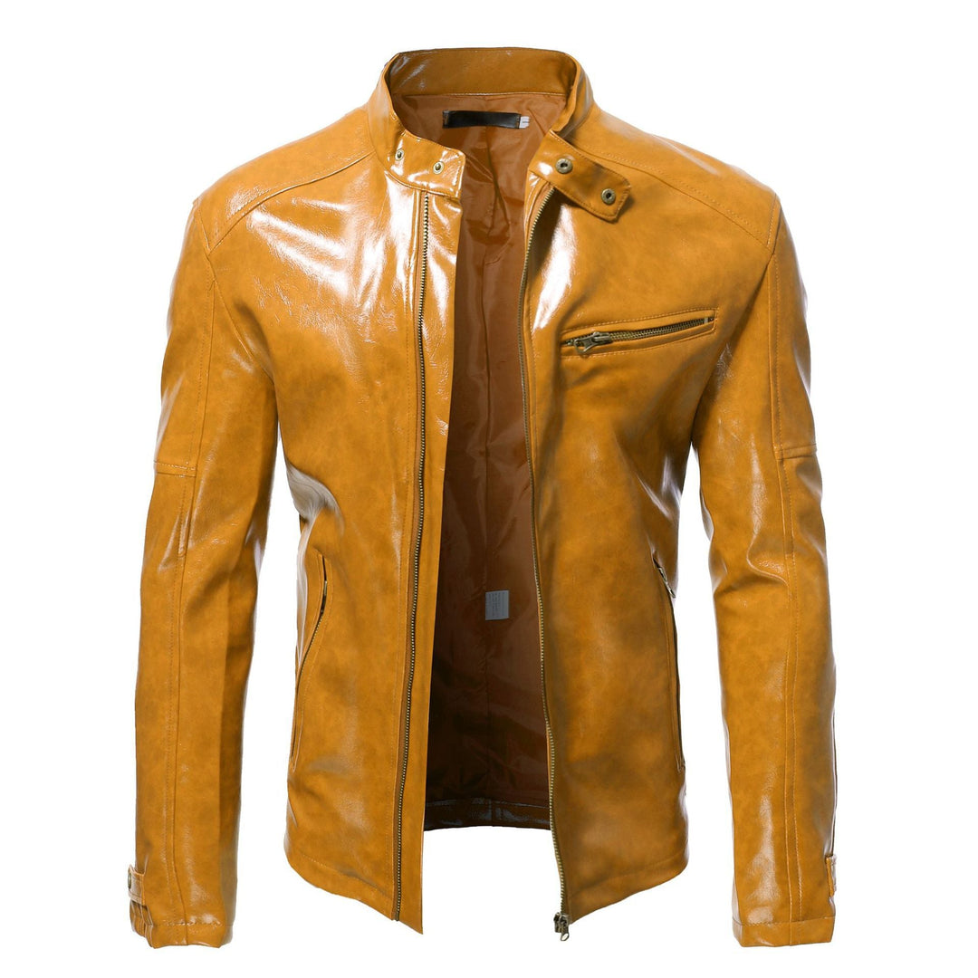 Herren Lederjacke mit hochwertigem Finish