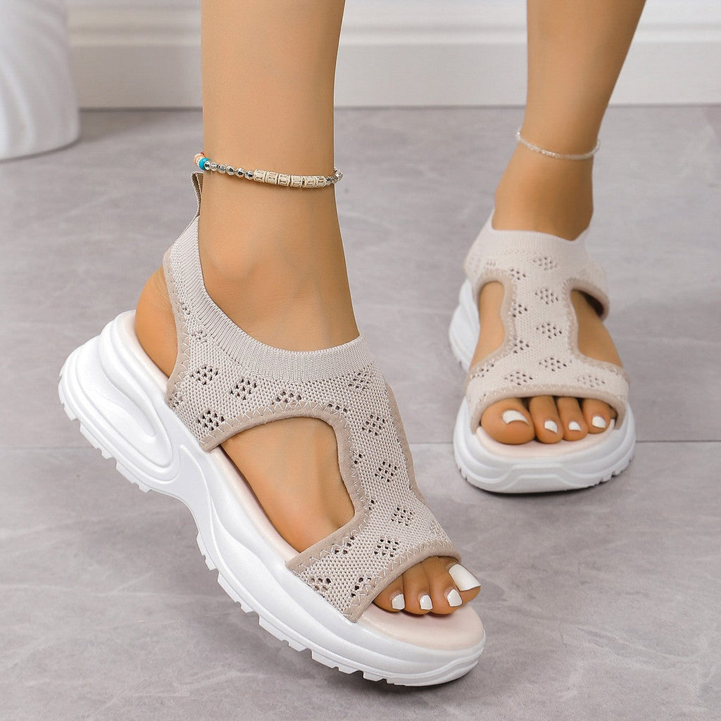 Damen Komfortable Sportsandalen mit atmungsaktivem Obermaterial und rutschfester Sohle
