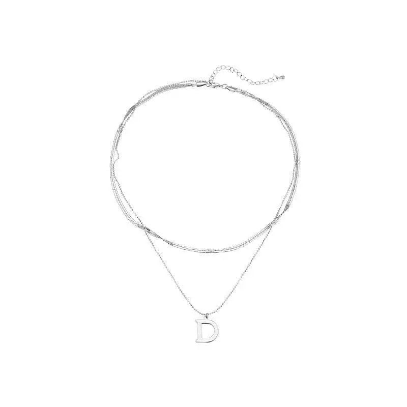 Damen Kette mit elegantem, personalisiertem Buchstabenanhänger Shop Nory