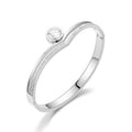 Damen Ring mit funkelndem Kristall und eleganter Struktur Shop Nory