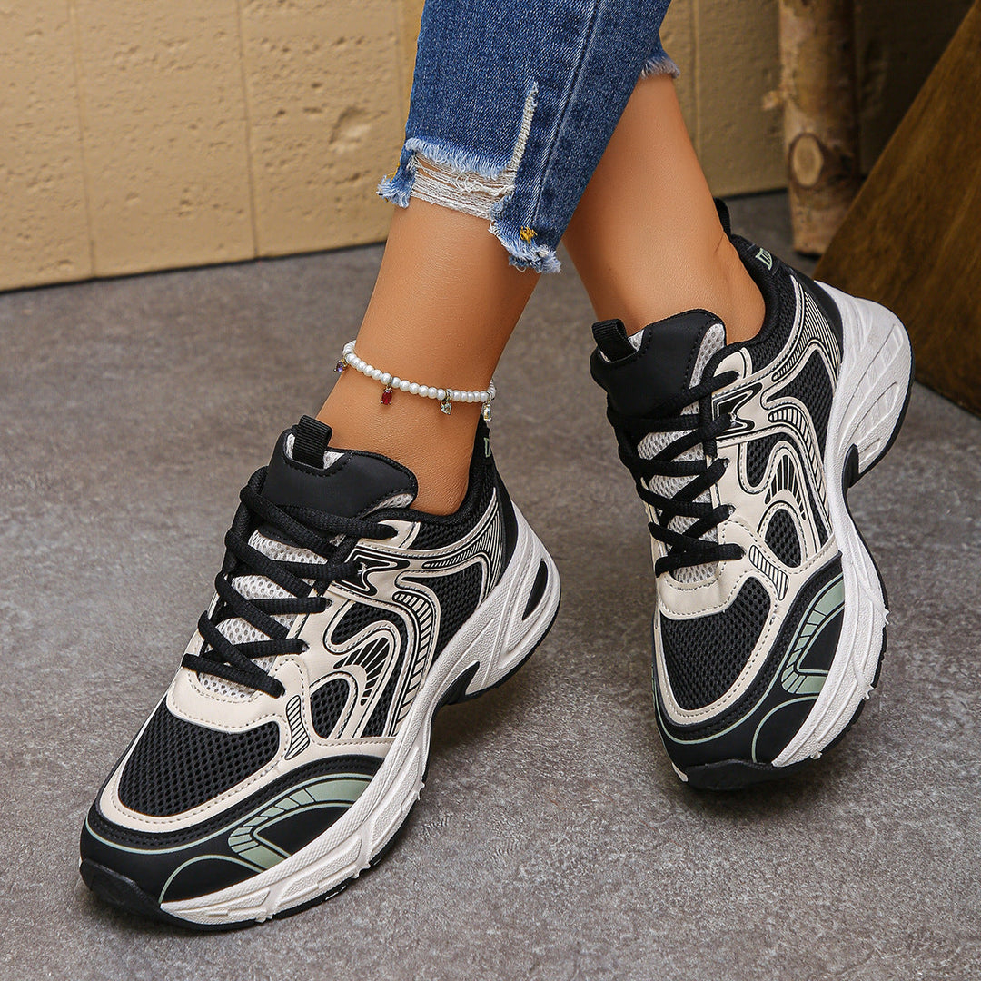 Damen Sportliche Sneakers mit atmungsaktivem Netzdesign und dämpfender Sohle