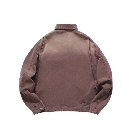 Herren Lockere Workerjacke aus weichem Canvas mit Reißverschluss Shop Nory