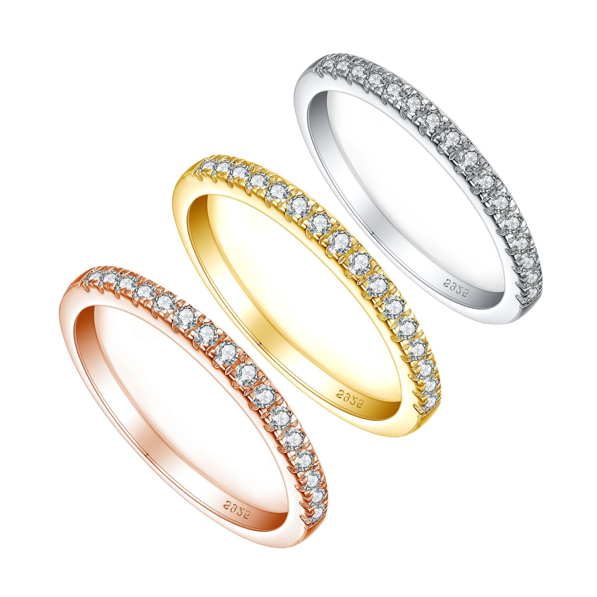 Damen Ring mit funkelndem Zirkonia-Pavé-Besatz Shop Nory