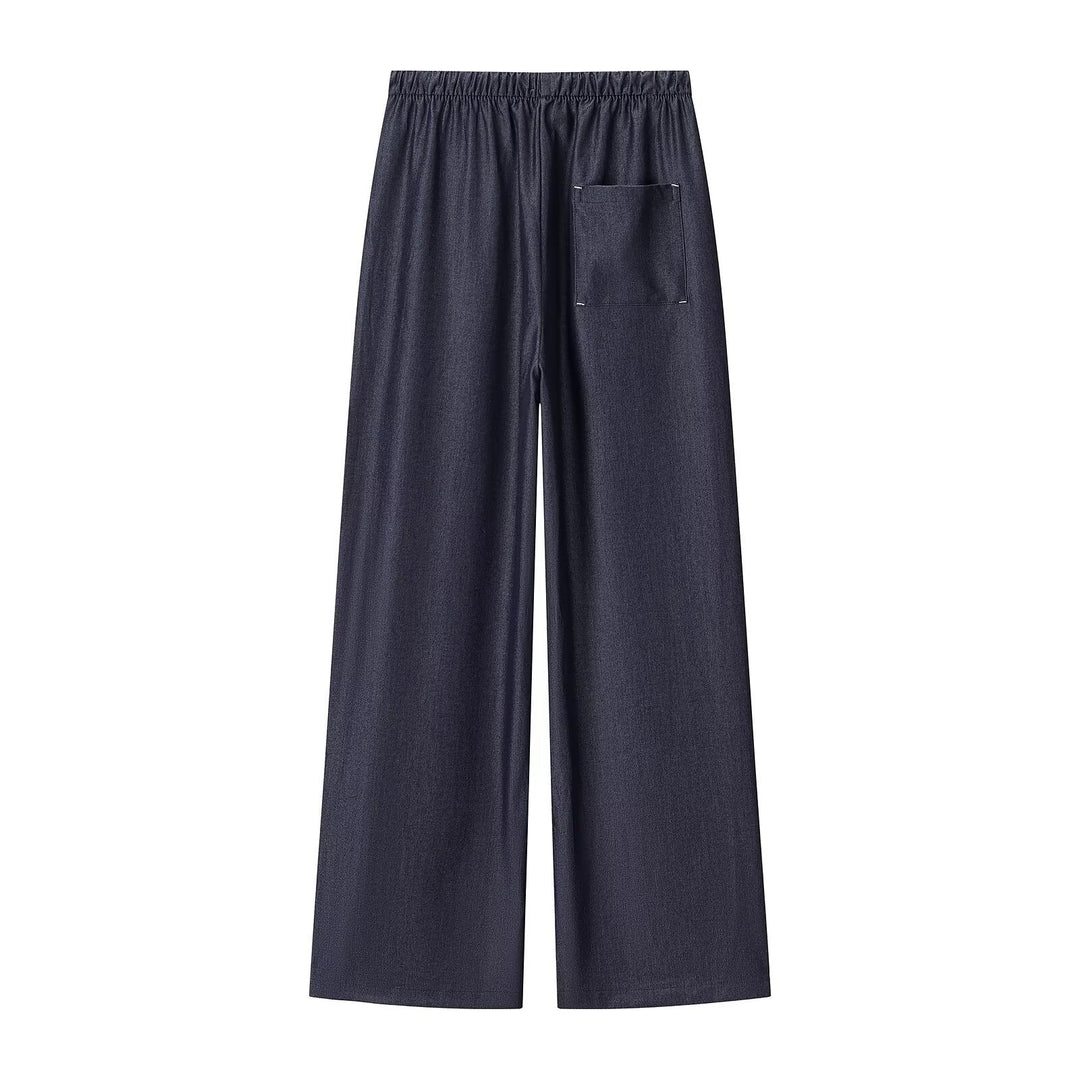 Damen weite Palazzo‑Hose mit Elastikbund und Tunnelzug Shop Nory