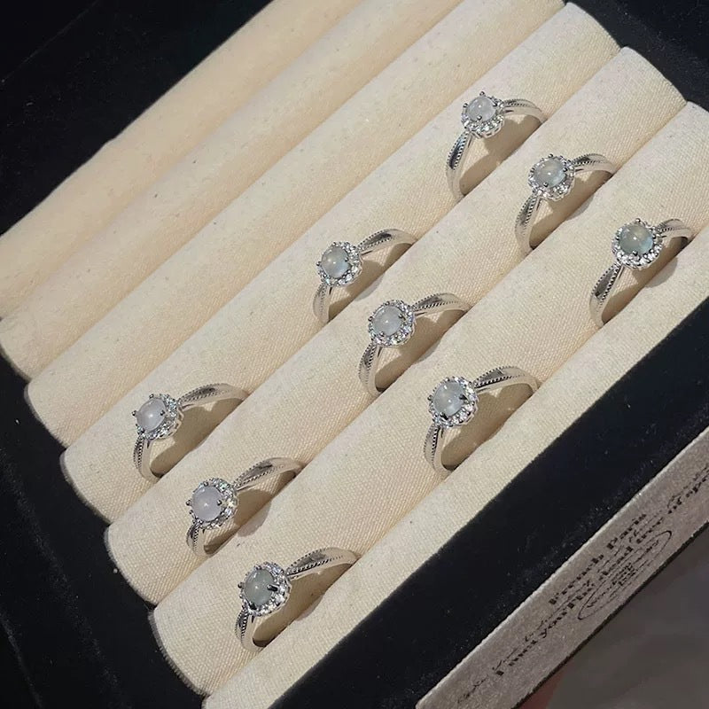 Damen glamouröser Ring mit funkelnder Zirkonia-Fassung Shop Nory